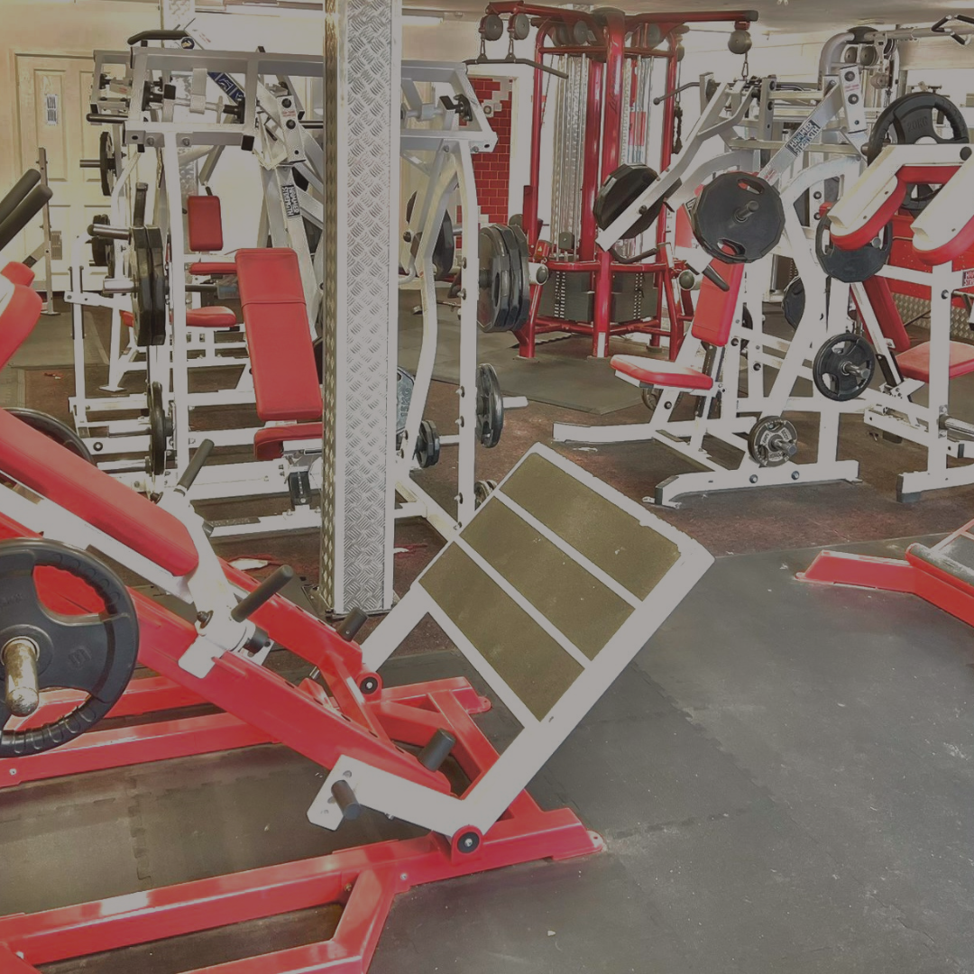Angle Of Hack Squat machine and weight training equipment In Weight Training Room