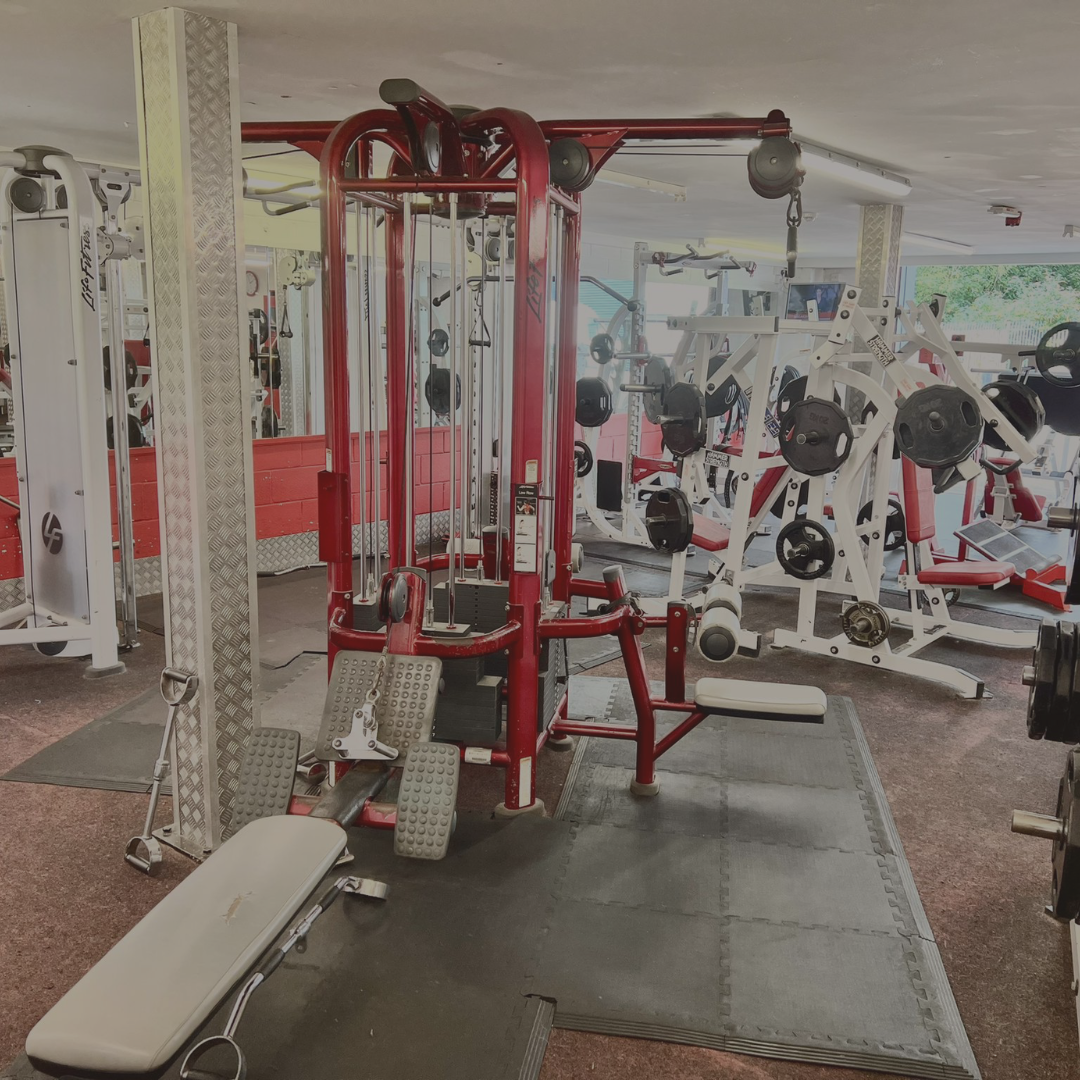 Back And Arms Machines In Weight Training Room