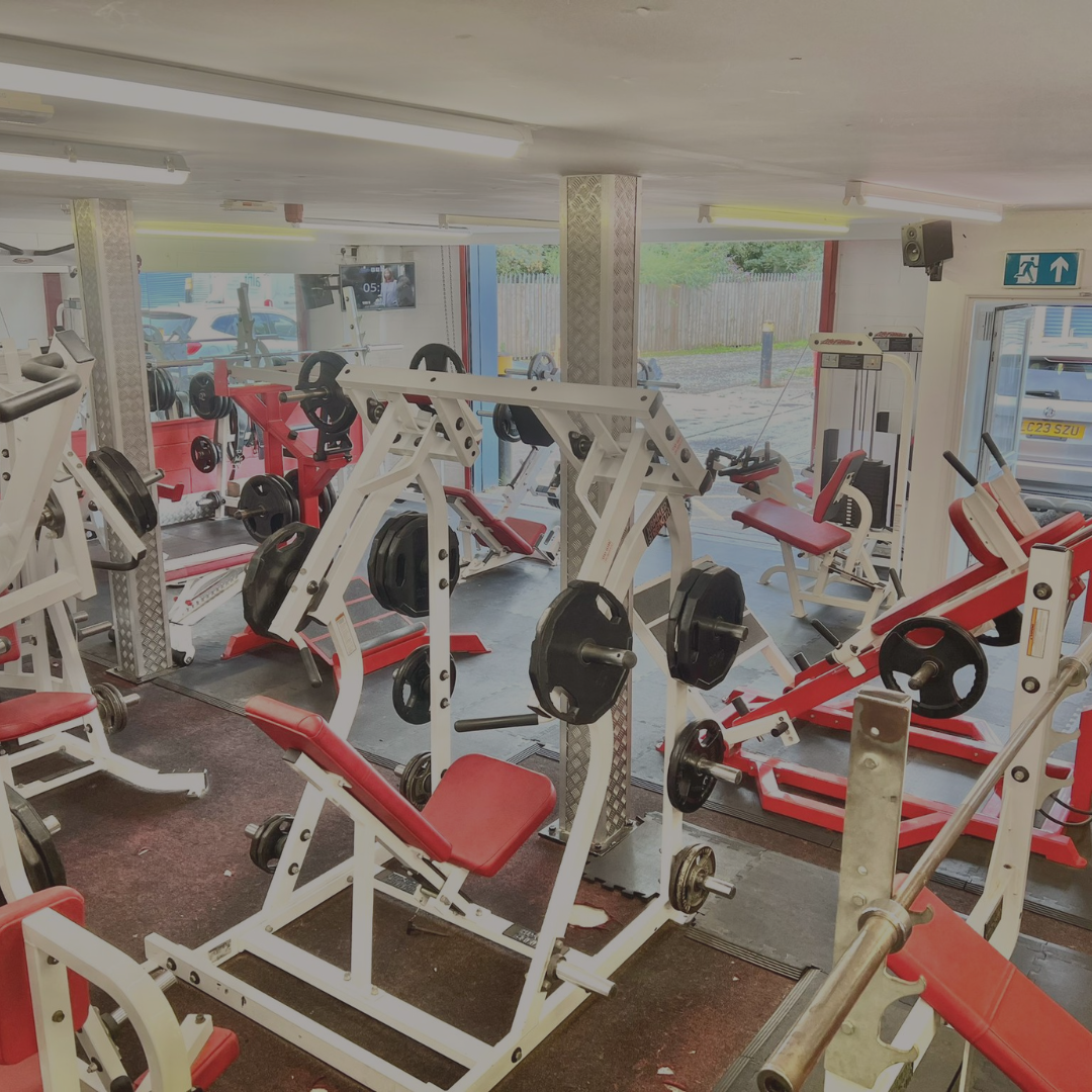 Birds eye view Of Weight training equipment In Weight Training Room